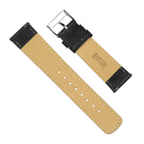 Black Classic Horween Leather Watch Band by Barton