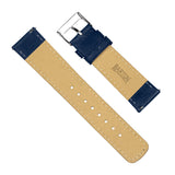Navy Blue Classic Horween Leather Watch Band by Barton