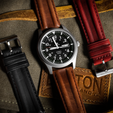 Chocolate Brown Classic Horween Leather Watch Band by Barton