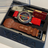 Yema Bipole watch for Transantarctic expedition (1989 Yema Bipôle Duopoly) -- Complete NOS!