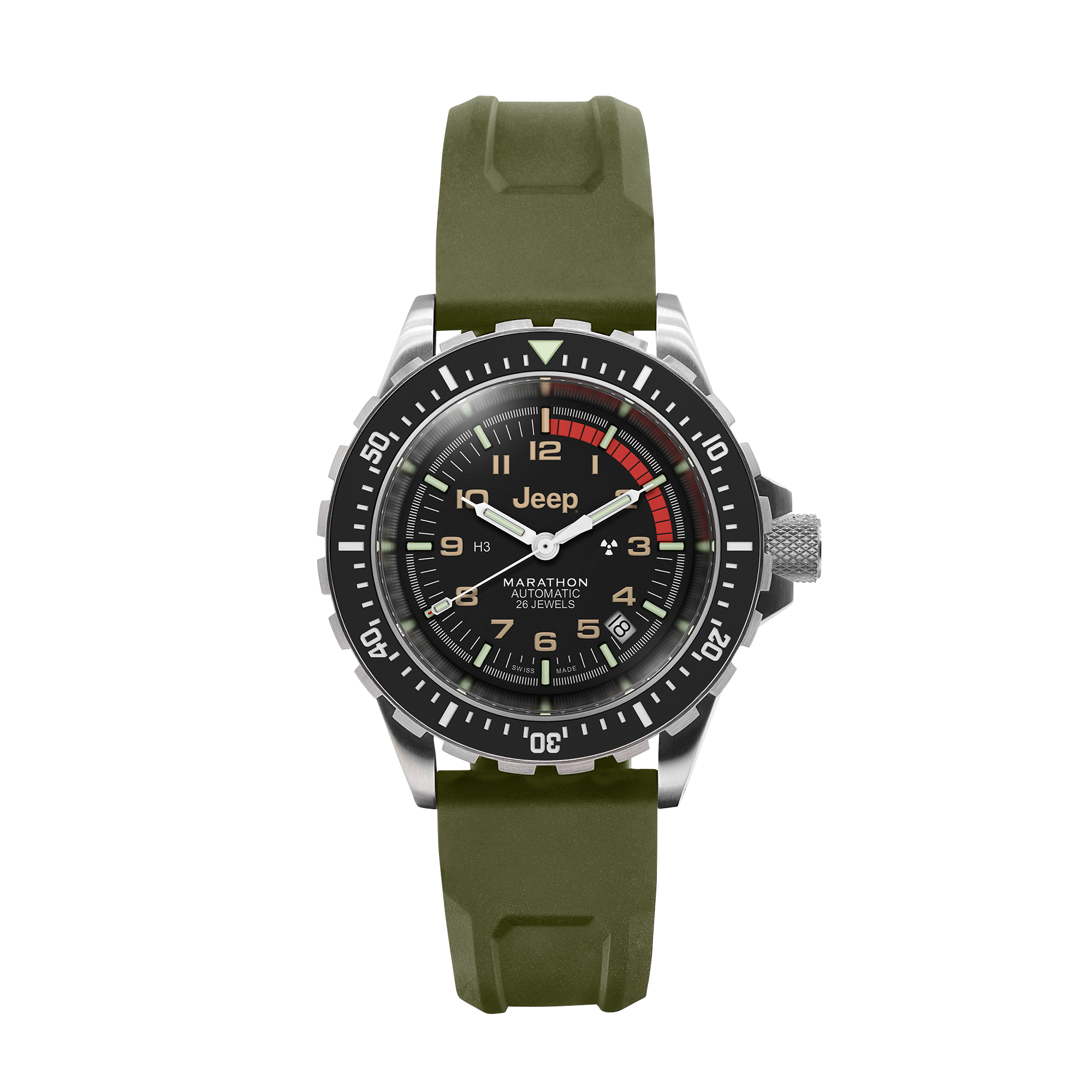 41mm Jeep® Rubicon GSAR® (Diver's Automatic) Watch by Marathon (WW194006SS)