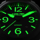 Lum-Tec M92 Automatic Dive watch, 26J, adjusted, w/ 2- year war. + 2 straps NEW -- 600 meter rated!