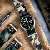 Forest Camouflage Elite Nylon NATO® style Watch Band by Barton