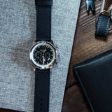 Black Two Piece NATO® style Watch Band by Barton