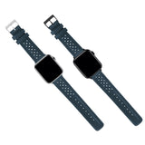 Apple Watch Navy Blue Racing Horween Leather Watch Band by Barton