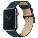 Apple Watch Navy Blue Racing Horween Leather Watch Band by Barton