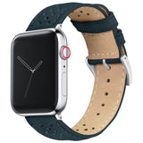 Apple Watch Navy Blue Racing Horween Leather Watch Band by Barton