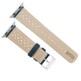 Apple Watch Navy Blue Racing Horween Leather Watch Band by Barton