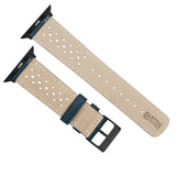 Apple Watch Navy Blue Racing Horween Leather Watch Band by Barton