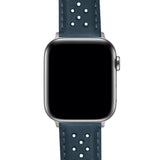 Apple Watch Navy Blue Racing Horween Leather Watch Band by Barton