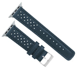 Apple Watch Navy Blue Racing Horween Leather Watch Band by Barton