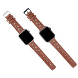 Apple Watch Caramel Brown Racing Horween® Leather Watch Band by Barton