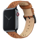 Apple Watch Caramel Brown Racing Horween® Leather Watch Band by Barton