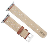 Apple Watch Caramel Brown Racing Horween® Leather Watch Band by Barton