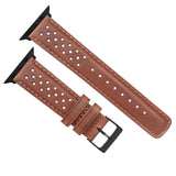 Apple Watch Caramel Brown Racing Horween® Leather Watch Band by Barton