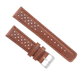 Caramel Brown Racing Horween Leather Watch Band by Barton