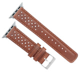 Apple Watch Caramel Brown Racing Horween® Leather Watch Band by Barton