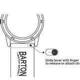 Black Racing Horween Leather Watch Band by Barton