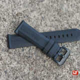 The Original Lüm-Tec OEM Rubber Strap with PVD Buckle 22mm, 24mm and 26mm