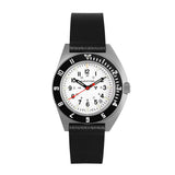 20mm 2-Piece Strap Parkerized Hardware Cross Hatch Leather, Black