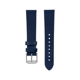 20mm 2-Piece Strap Parkerized Hardware Cross Hatch Leather, Black