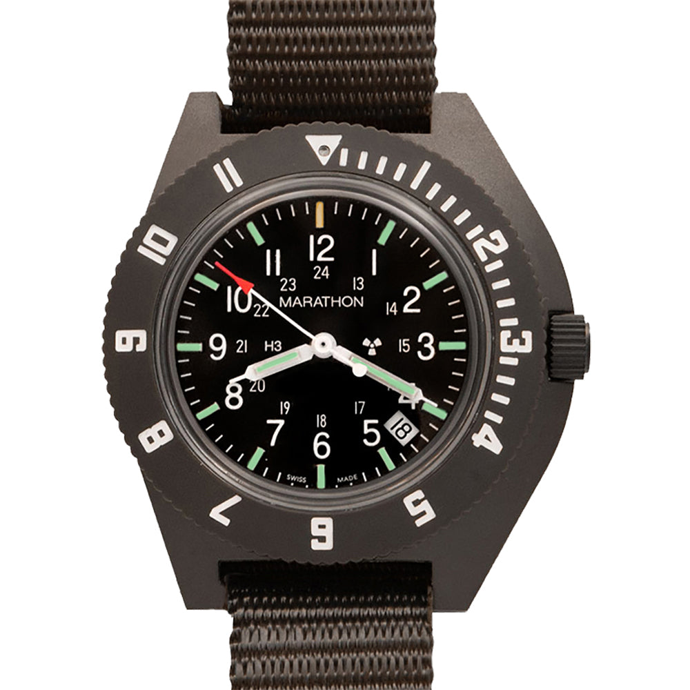 41MM Navigator Date with Domed Lexan Crystal and Tritium by Marathon (WW194013) - WCWC Exclusive