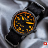 Lum-tec Combat B71 43mm watch Orange MDV Luminova