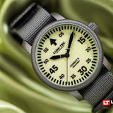 Lum-tec 43mm Combat B72 watch w/ Inverse lume dial