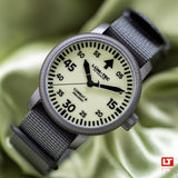 Lum-tec 43mm Combat B72 watch w/ Inverse lume dial