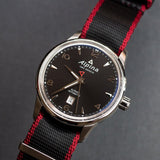 Black Red Nylon NATO® style Watch Band by Barton