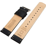 Black Leather Quick Release Watch Band by Barton