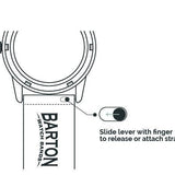 Black Leather Quick Release Watch Band by Barton