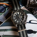 Black Grey James Bond NATO® style Watch Band by Barton