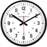 10 INCH SILENT CONTINUOUS-SWEEP ANALOG WALL CLOCK by Marathon