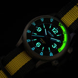 42MM VORTEX D2 Solar Powered Watch by Lum-Tec