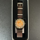 Marathon Watch Company X J.Crew Pilot's Navigator with Date watch -- Orange dial