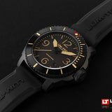 Lum-Tec M90 Automatic Dive watch, 26J, adjusted, w/ 2- year war. + 2 straps NEW -- 600 meter rated!