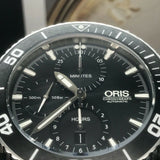 Oris Aquis Chronograph 46mm Swiss Automatic 500m Diver Bracelet Black Dial Set