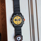 Luminox Bear Grylls XB.3740 Yellow Chronograph 45mm Swiss Tool Watch w/ Compass - excellent