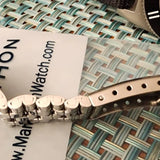 Marathon Stainless Steel Watch Band Universal, 1970s/80s w/ spring bar set, NOS