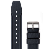 MARATHON TEXTURED VULCANIZED RUBBER WATCH STRAP 2-PC: 22MM in 2 COLORS