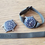 Vietnam war US military wristwatch strap Hamilton, Benrus 1965 NOS -- Early version