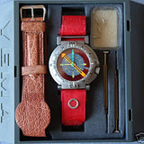 Yema Bipole watch for Transantarctic expedition (1989 Yema Bipôle Duopoly) -- Complete NOS!