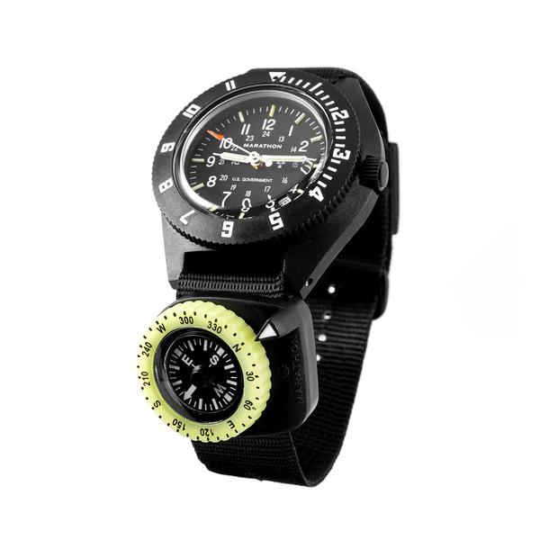 Clip-On Wrist Compass w/ Glow in The Dark Bezel SKU: CO194005-BK ...