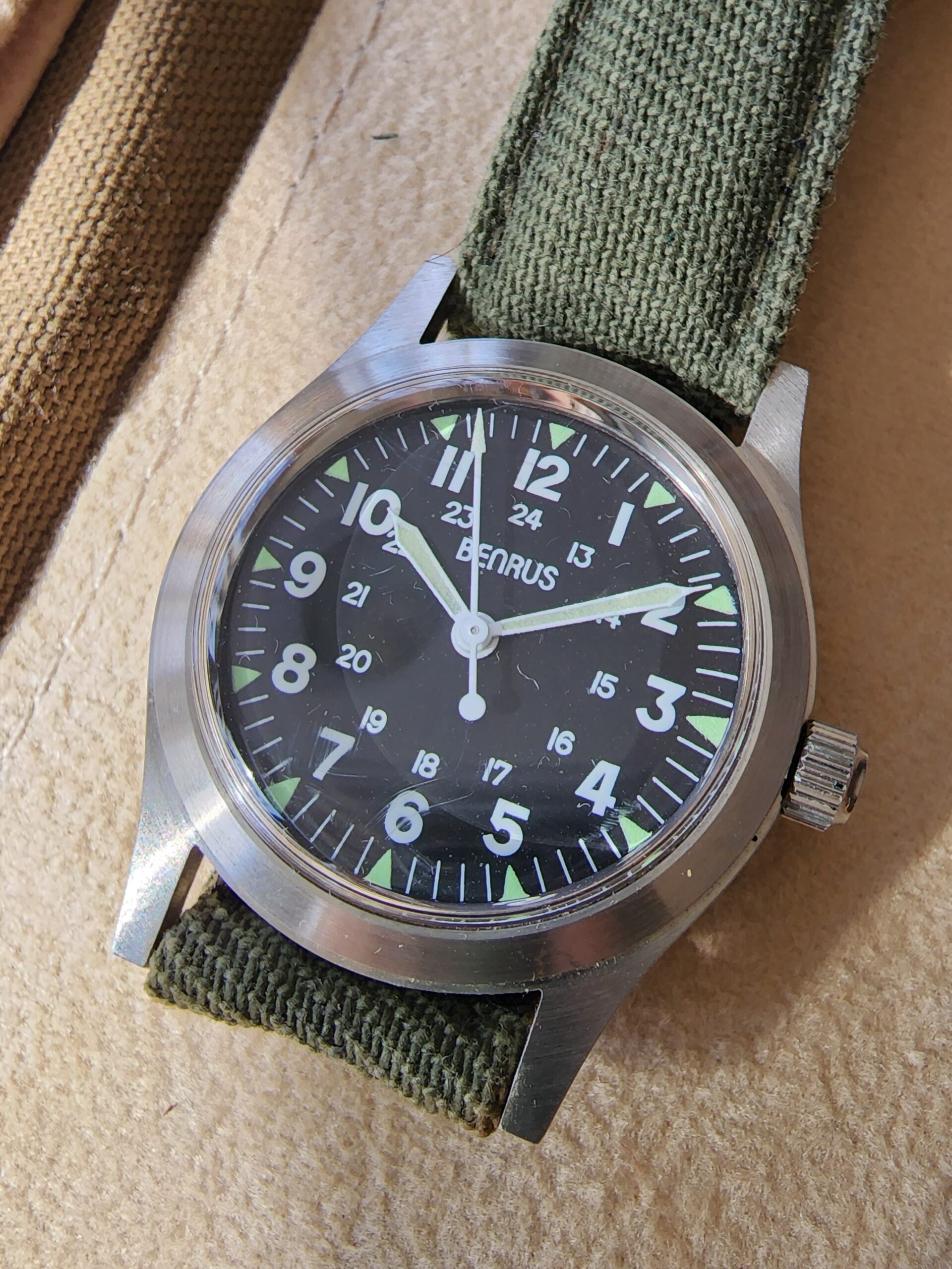 Benrus hand-wound WWII 50th Anniversary D-Day Military Watch | Windy ...