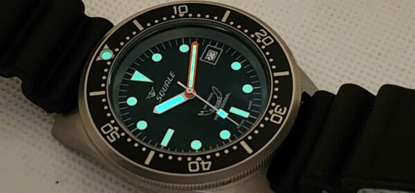 Squale 500 Meter Swiss Automatic Dive Watch with Matte Finish Case #1521-026-matte: New - Image 7